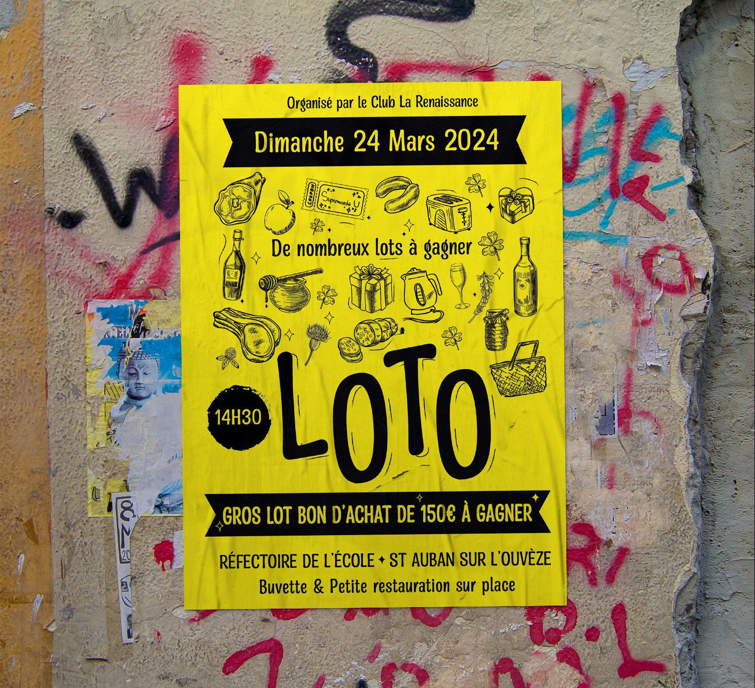 Atelier Connect AFFICHE GRAPHISTE LOTO