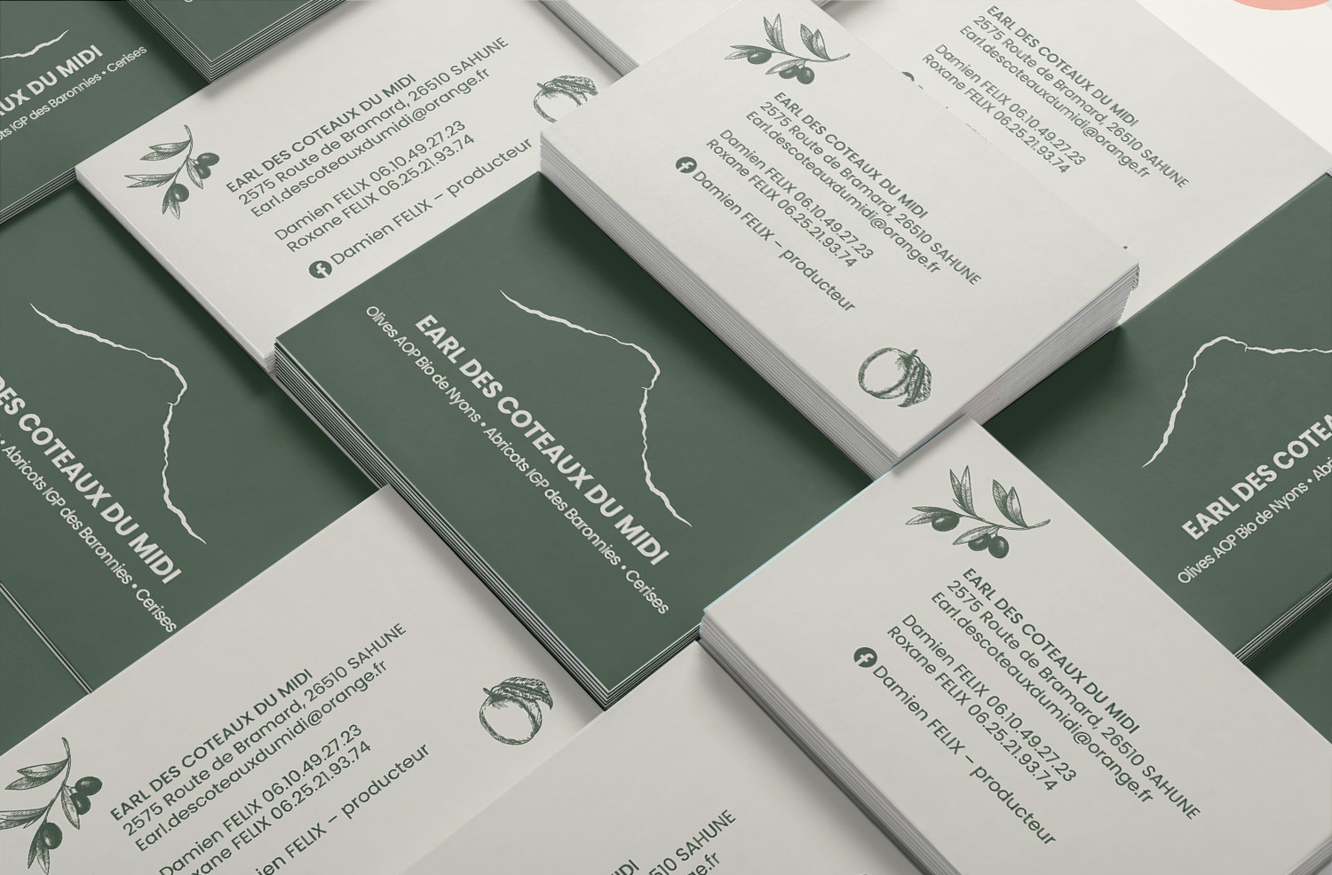 Cartes de visite Felix producteur Sahune Atelier Connect