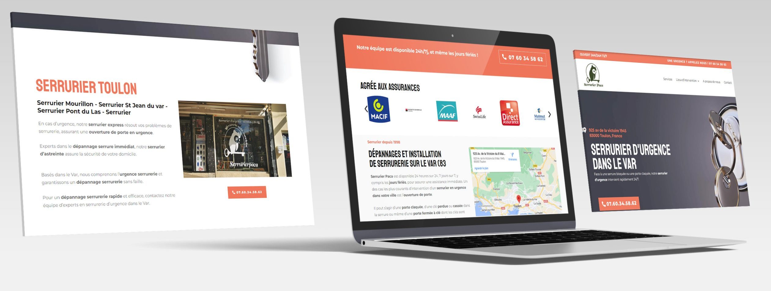 Site web serrurier Paca