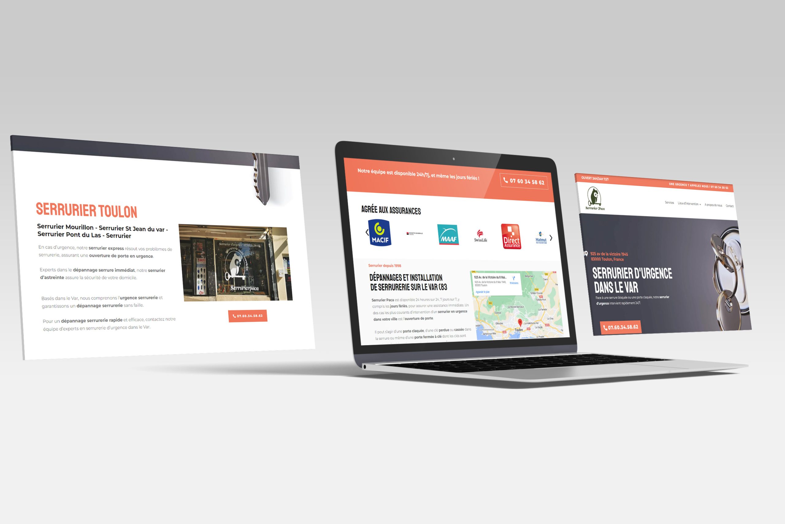 Site web serrurier paca